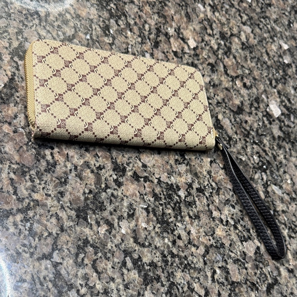 Beige and Brown Women's Wallet NWOT